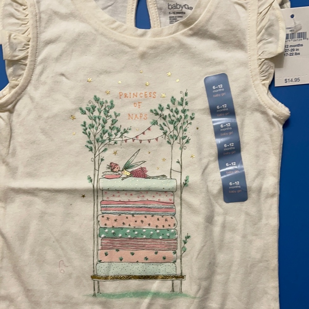 Baby Gap “Princess of Naps” Onesie 6-12 Months NWT